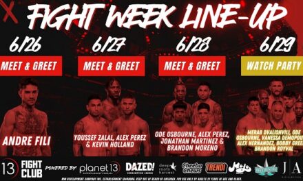 Planet 13 FIGHT CLUB to Launch at the Planet 13 Entertainment Complex, Featuring Exclusive Meet & Greets and Watch Party with MMA Stars during International Fight Week